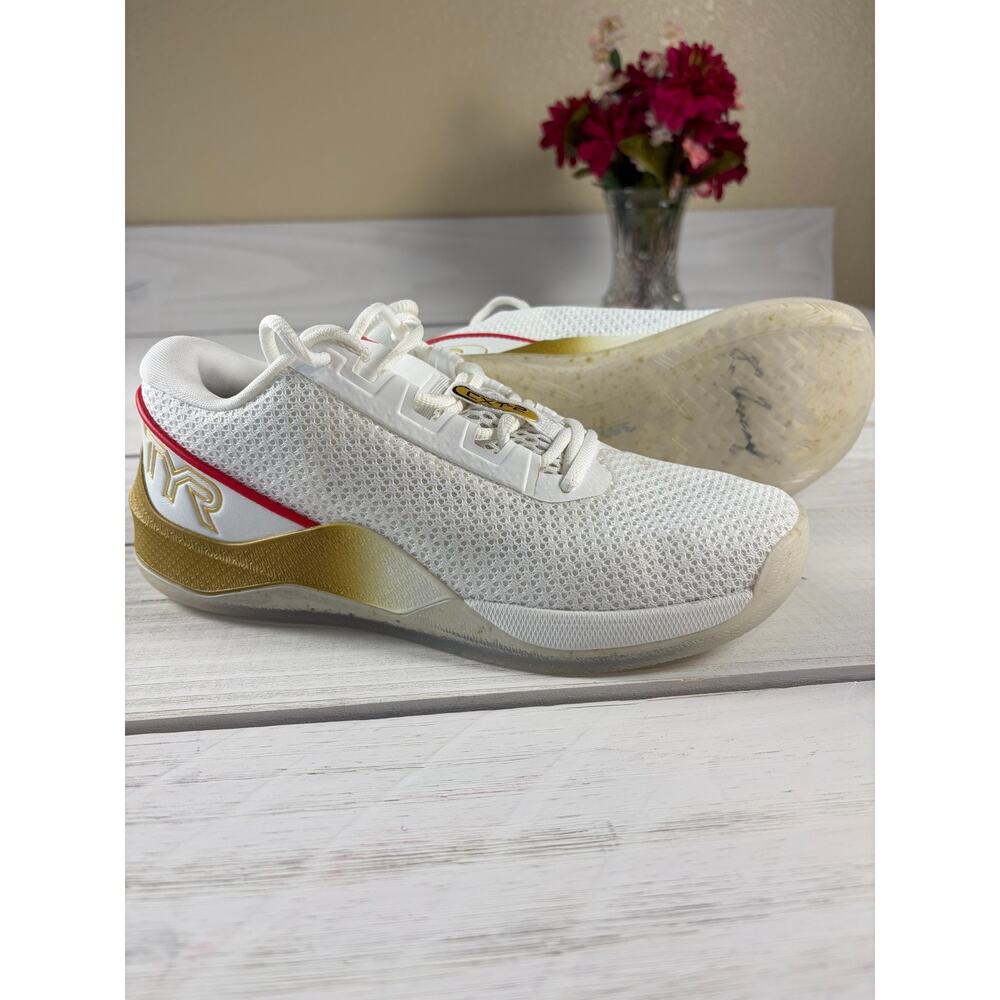 TYR CXT-2 Trainer Ricky Garard Edition Men 5.5 Women 7 White Gold Red Signature